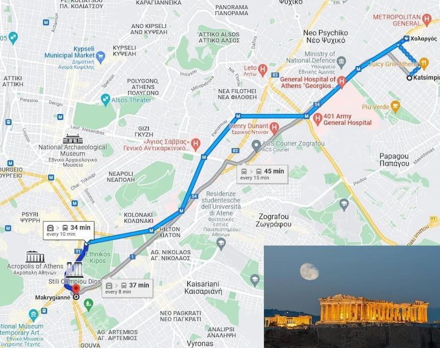 Athens Paradise Cozy 53 Sqm Apartament Near To Metro Екстер'єр фото